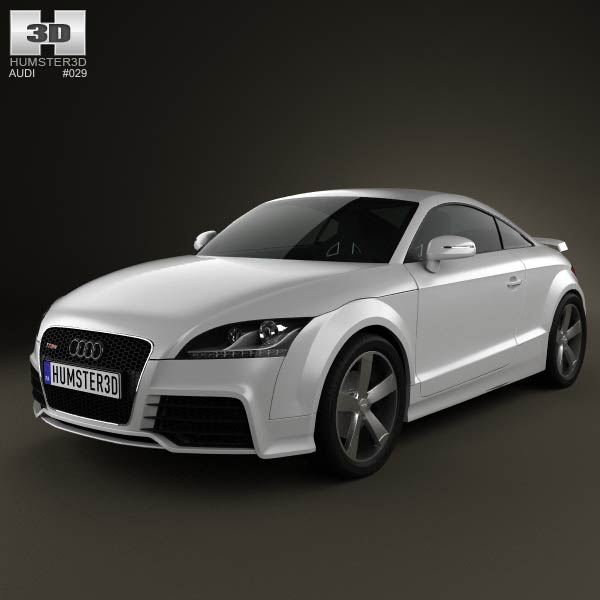 Audi TT RS Coupe with HQ Interior 2010 3D model