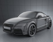 Audi TT RS Coupe with HQ Interior 2010 3d model