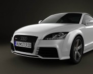Audi TT RS Coupe with HQ Interior 2010 3d model