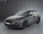 Audi RS4 Avant 2013 3d model