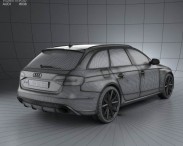 Audi RS4 Avant 2013 3d model