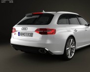 Audi RS4 Avant 2013 3d model