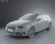 Audi RS4 Avant 2013 3d model